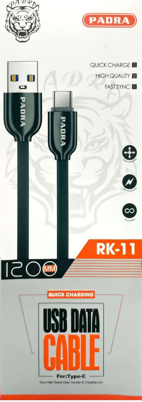 کابل تایپ سی پادرا مدل RK-11